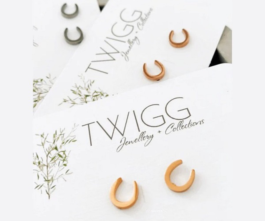 Horseshoe Stud Earrings image 1